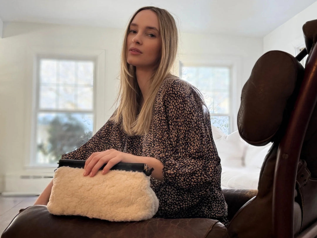 Cheltenham Shearling Clutch - The Collective Park City