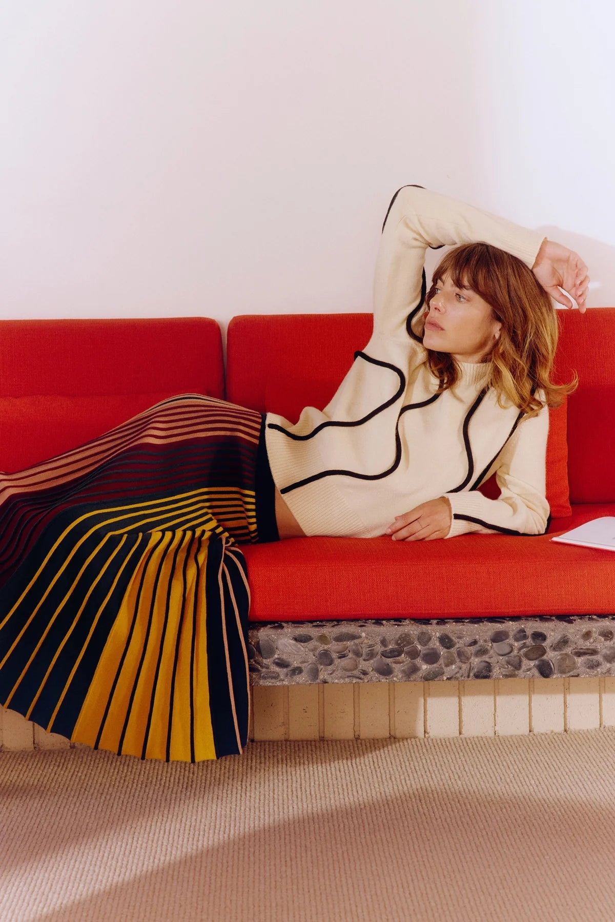 Cher Wool Squiggle Sweater - The Collective Park City