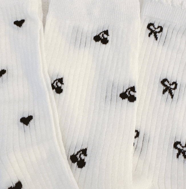 Cherry Cutie Charm Socks - Cherry - The Collective Park City