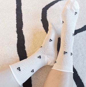 Cherry Cutie Charm Socks - Cherry - The Collective Park City