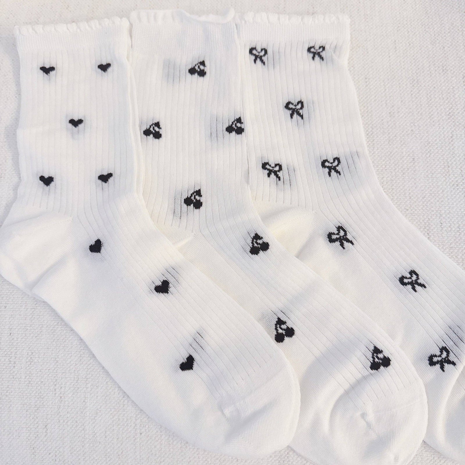 Cherry Cutie Charm Socks - Hearts - The Collective Park City