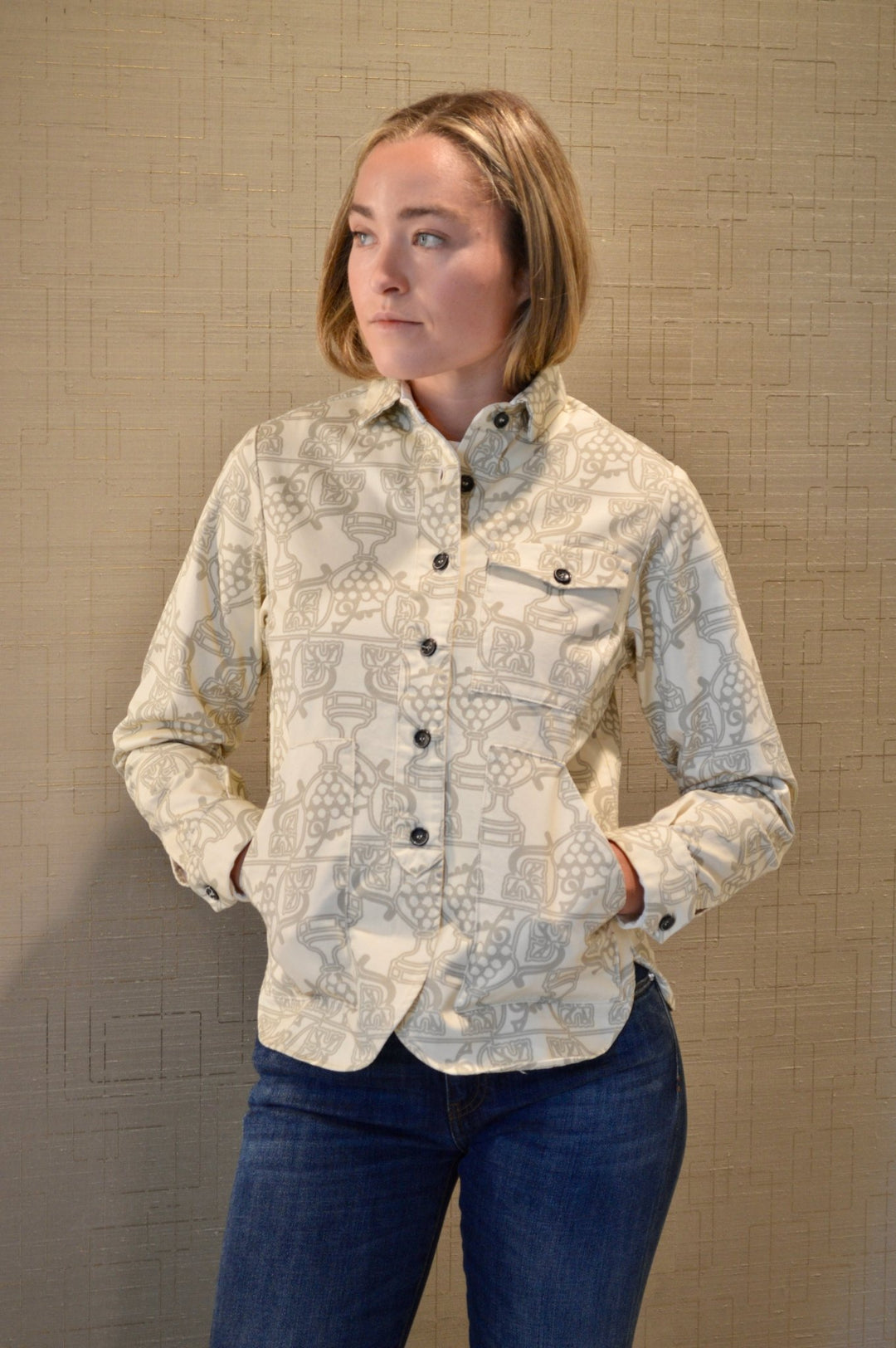Chicca Button Down Top - The Collective Park City