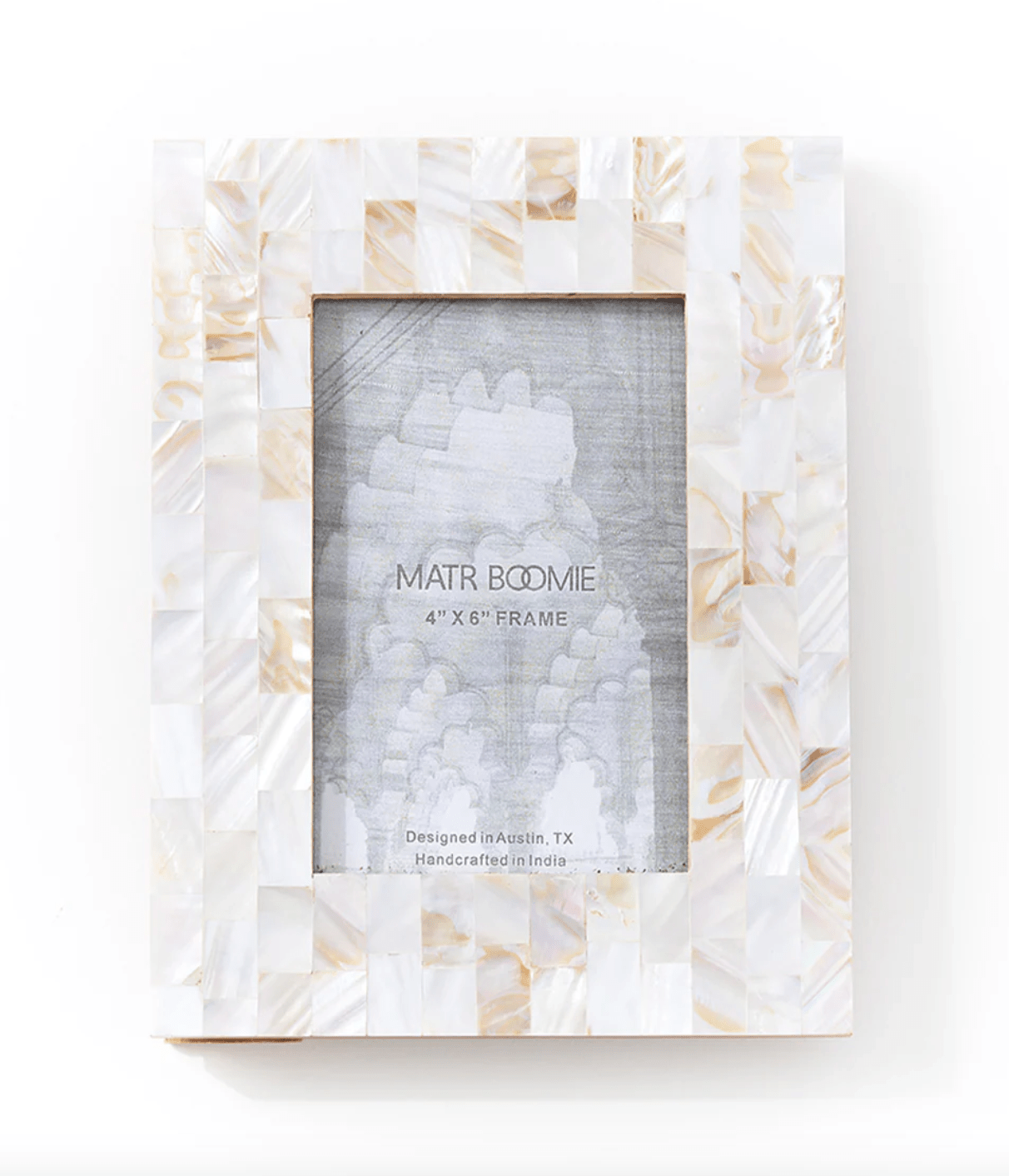 Chitra Mother of Pearl Picture Frame - 4 x 6 - The Collective Park City
