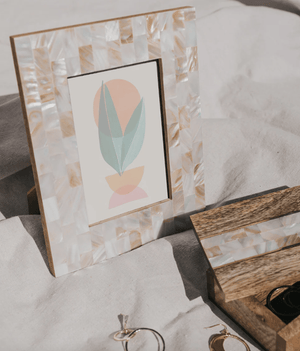 Chitra Mother of Pearl Picture Frame - 4 x 6 - The Collective Park City
