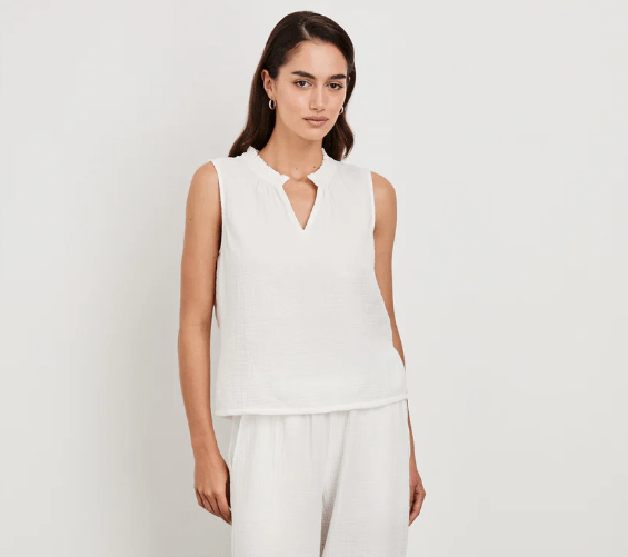 Christy Top / White - The Collective Park City