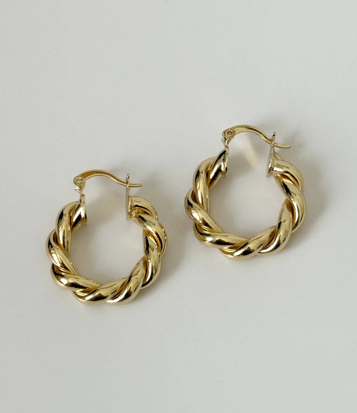 Chunky Braided Hoop Earrings - The Collective Park City