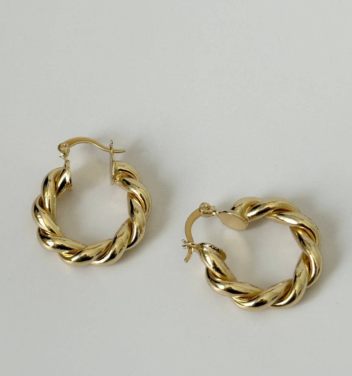 Chunky Braided Hoop Earrings - The Collective Park City