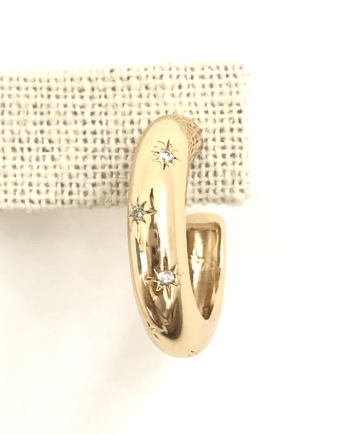 Chunky Small Studded Hoop - The Collective Park City