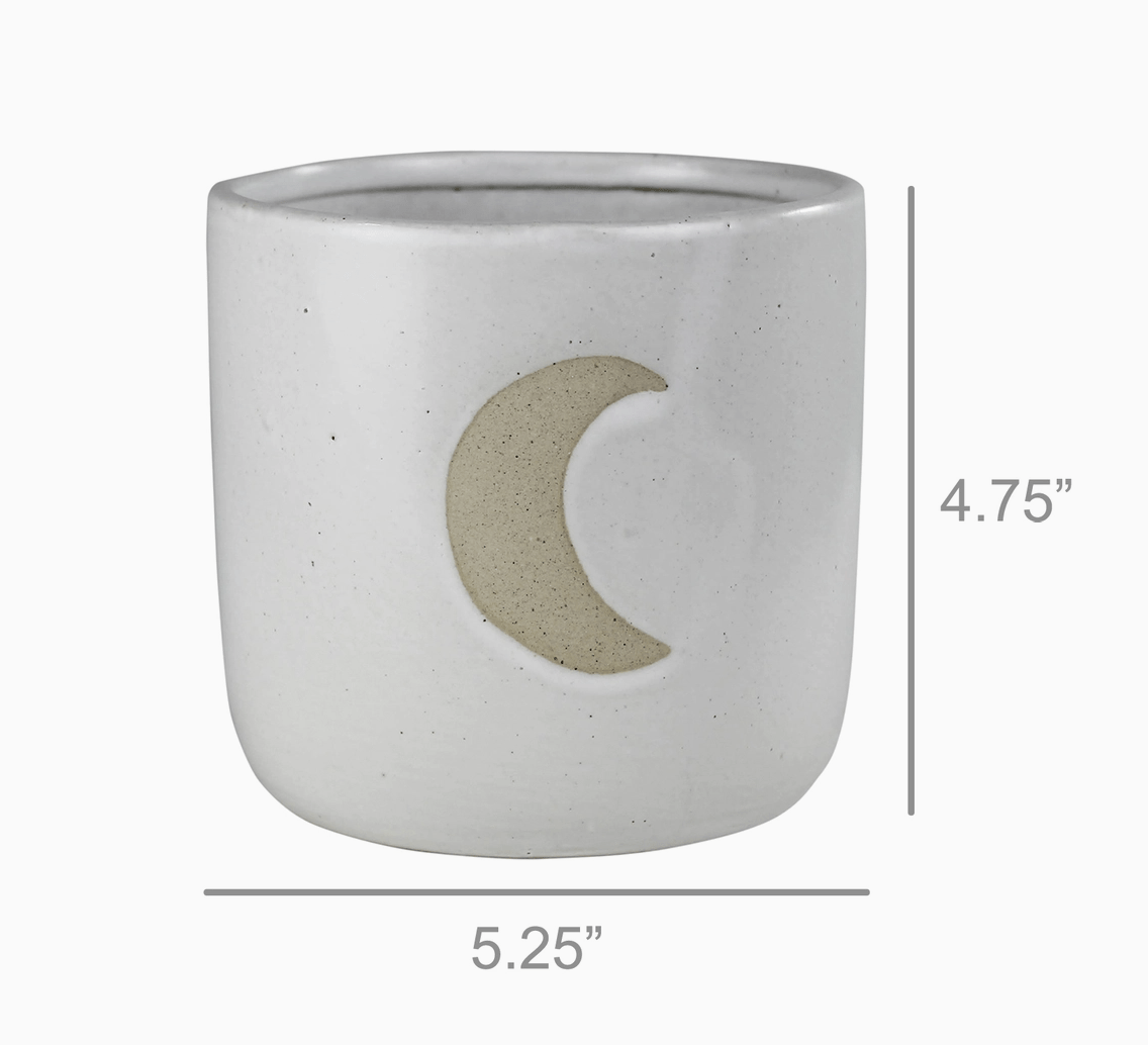 Cielo Cachepot - Ceramic Moon - The Collective Park City