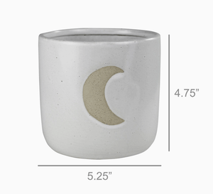 Cielo Cachepot - Ceramic Moon - The Collective Park City