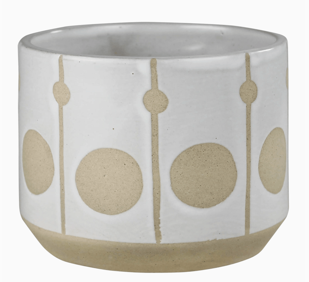 Cielo Cachepot with Circles - The Collective Park City