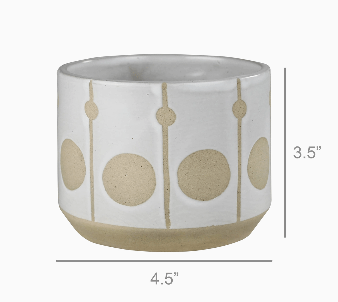 Cielo Cachepot with Circles - The Collective Park City