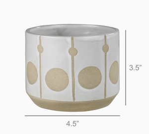 Cielo Cachepot with Circles - The Collective Park City