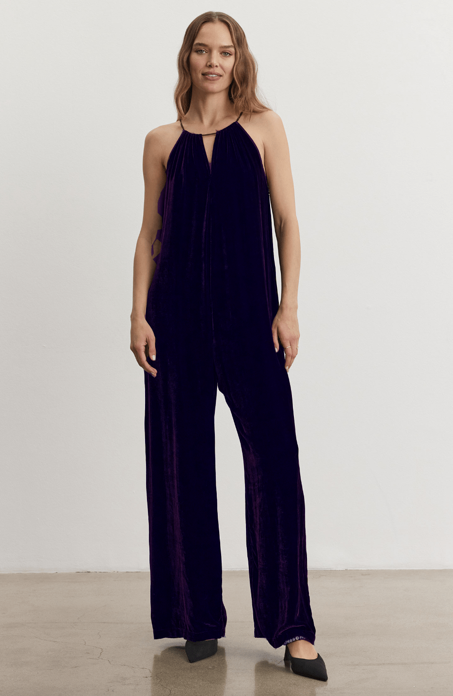 Cienna Velvet Jumpsuit - The Collective Park City