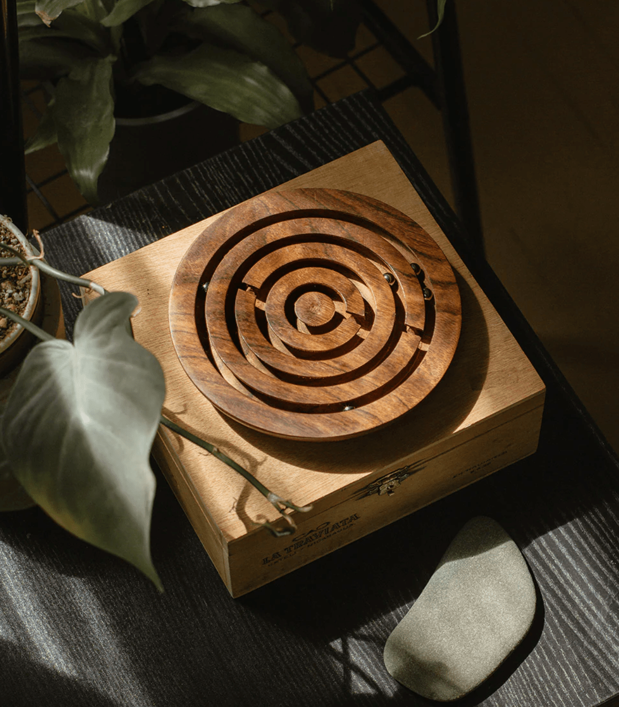 Classic Labyrinth Game - Hand Carved Wood - The Collective Park City