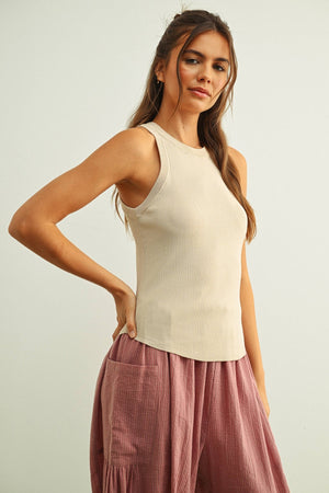 Classic Soft Ribbed Tank Top - The Collective Park City