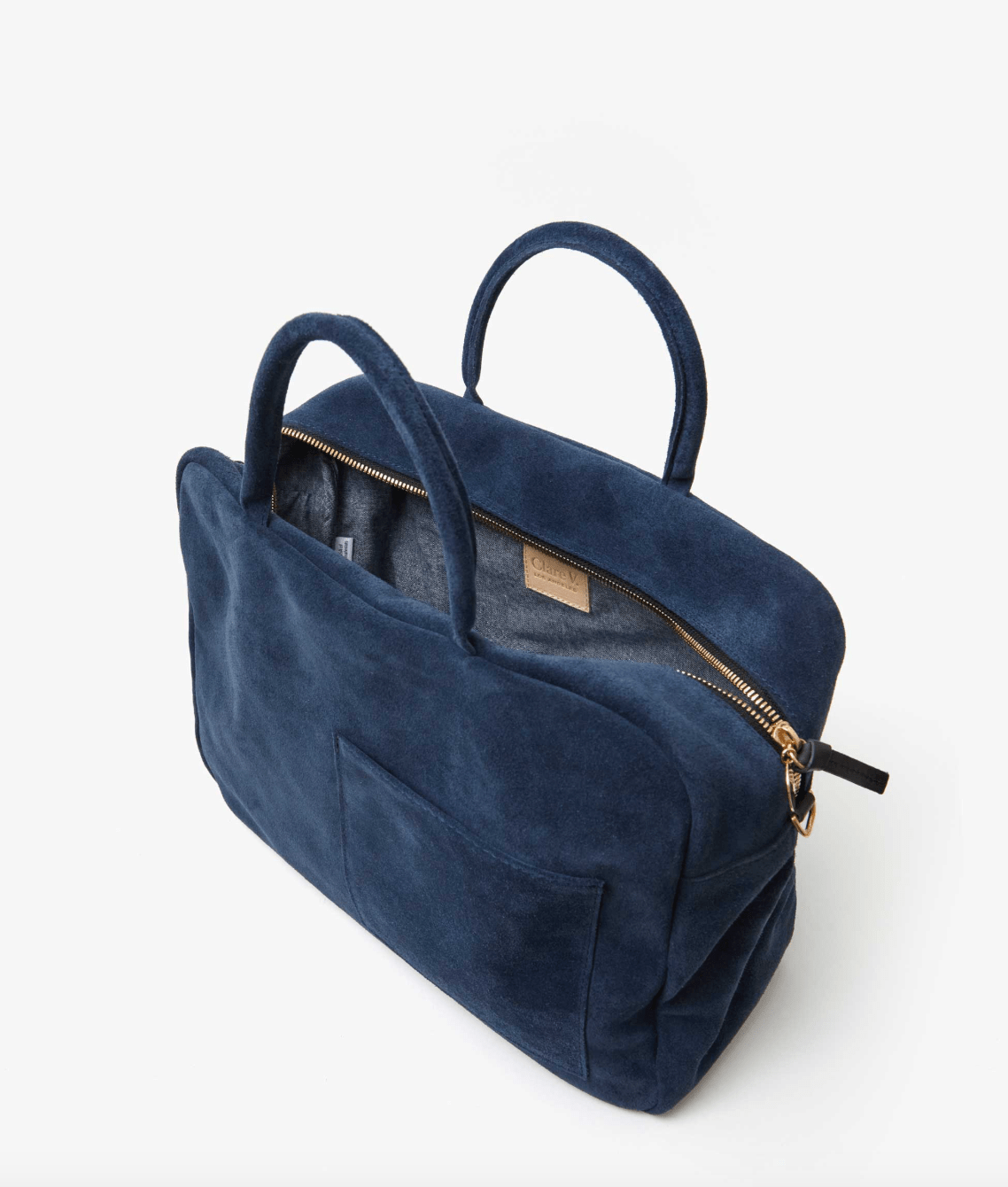 Claude Suede Leather Tote Shoulder Bag - The Collective Park City