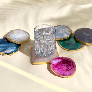 Coasters S/4 Gray Agate - The Collective Park City