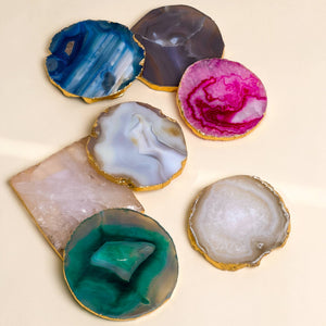 Coasters S/4 Gray Agate - The Collective Park City