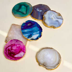 Coasters S/4 Gray Agate - The Collective Park City