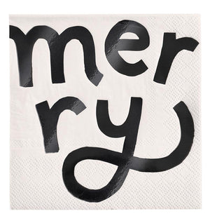 Cocktail Napkin - Merry - The Collective Park City