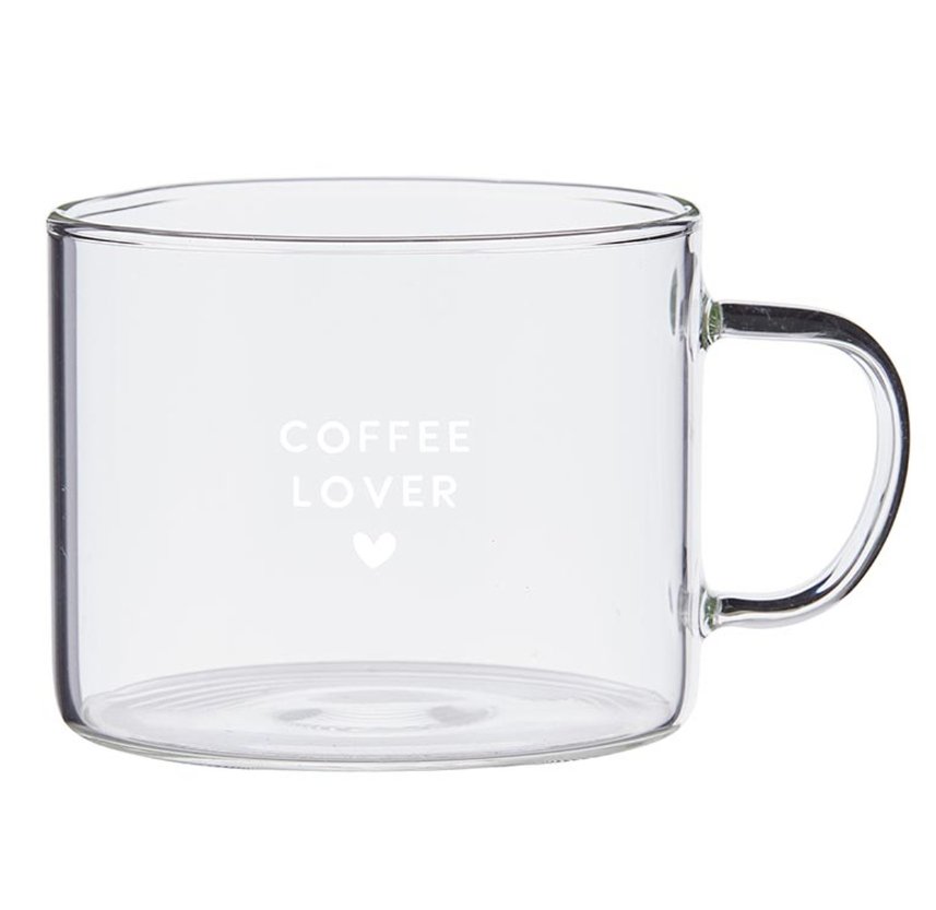 Coffee Lover Glass Mug - The Collective Park City