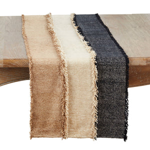 Color Cascade Fringed Table Runner - The Collective Park City