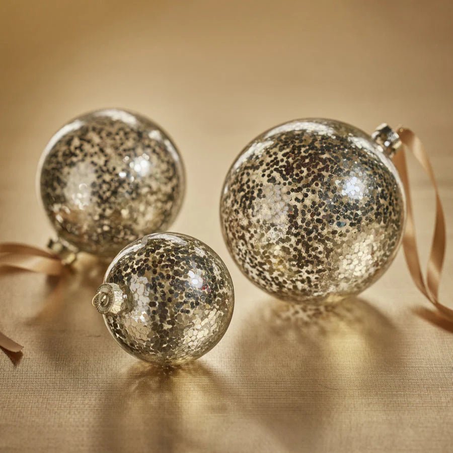 Confetti Glass Ball Ornament - 3.25" - The Collective Park City