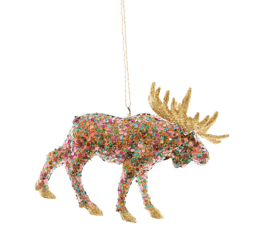 Confetti Moose Ornament - The Collective Park City