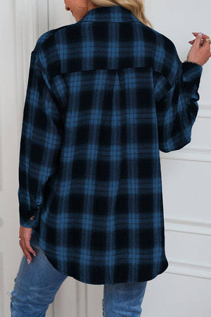 Cool & Comfy Plaid Button Down Top - The Collective Park City