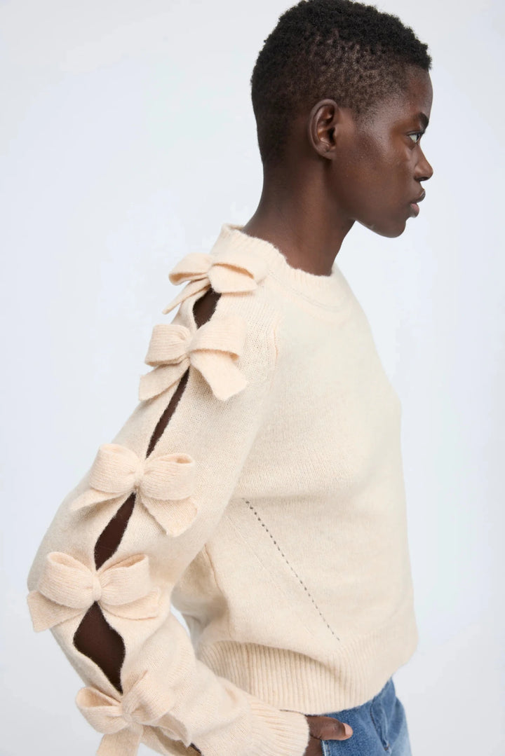 Corah Knit Blouse - Cream - The Collective Park City