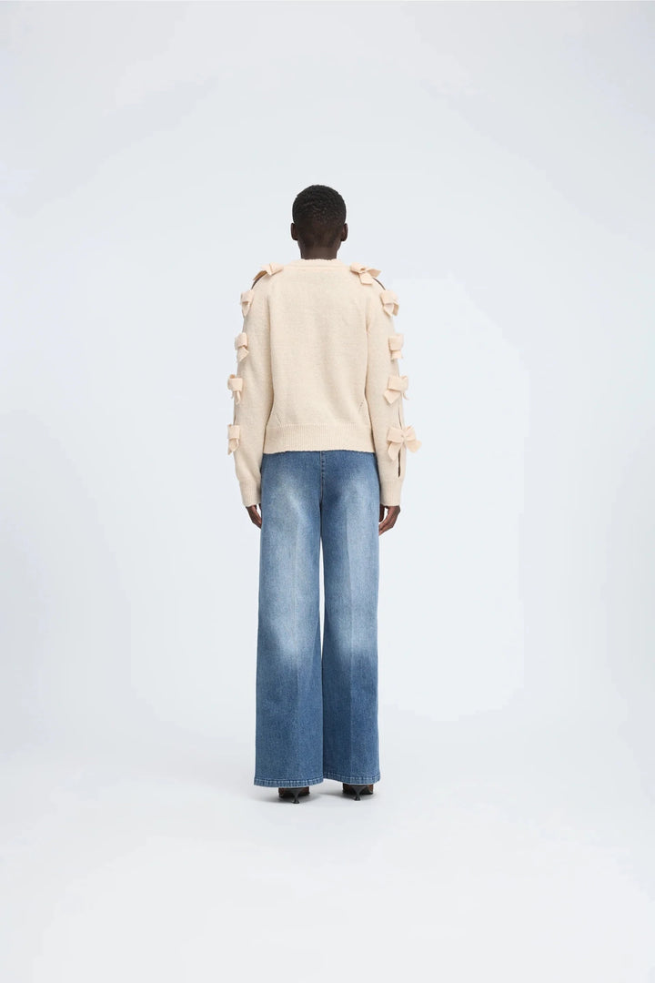Corah Knit Blouse - Cream - The Collective Park City