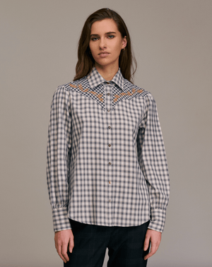 Costelina Western Button Down Top - The Collective Park City