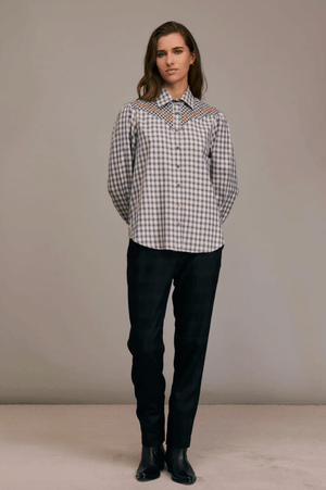 Costelina Western Button Down Top - The Collective Park City