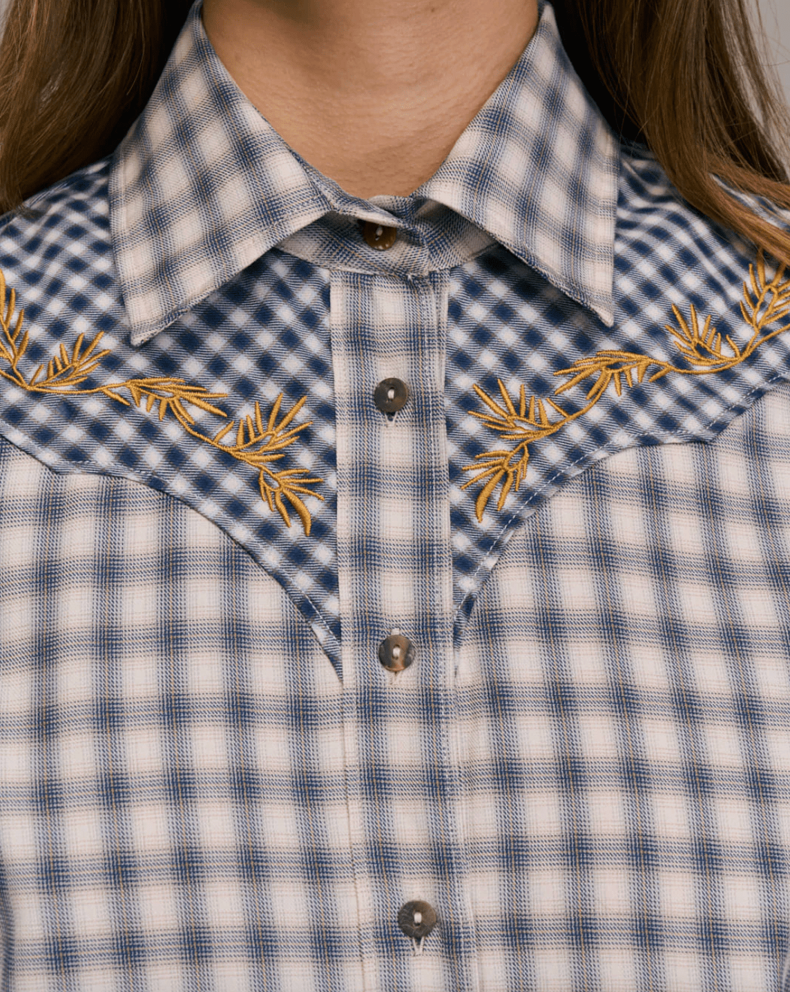 Costelina Western Button Down Top - The Collective Park City