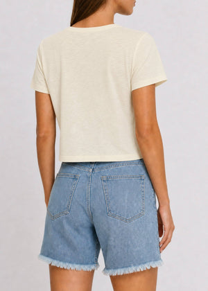 Cotton Modal Slub Crew Tee - The Collective Park City