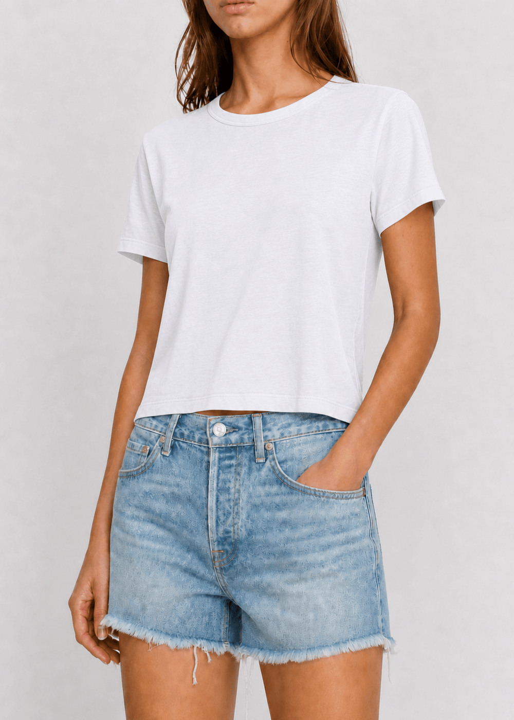 Cotton Modal Slub Crew Tee - The Collective Park City