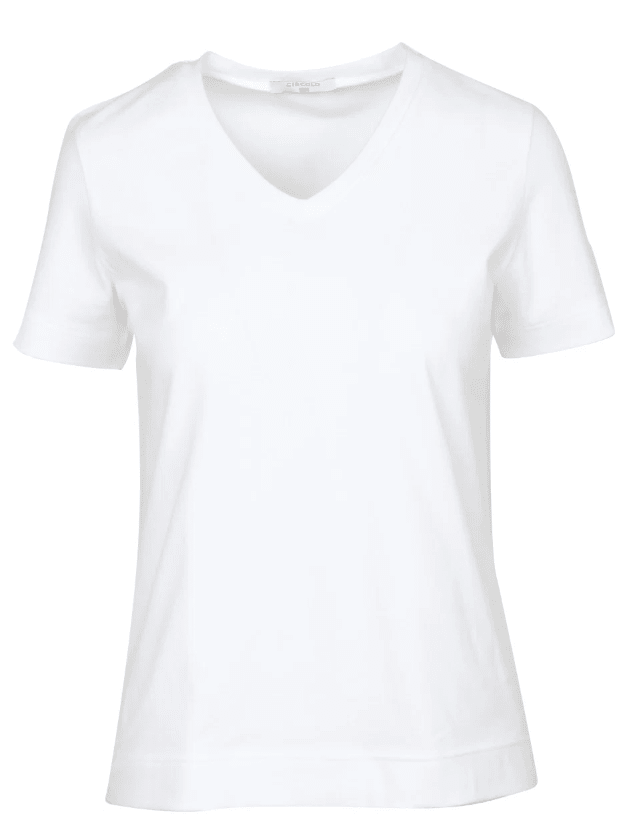 Cotton V-Neck Tee - The Collective Park City