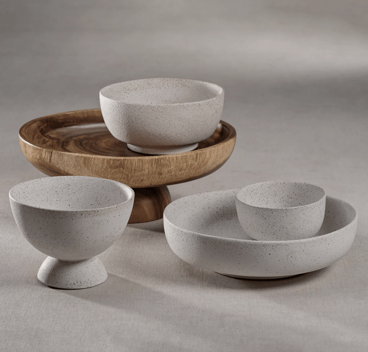 Cozumel Cove Large Ceramic Textured Bowl - The Collective Park City