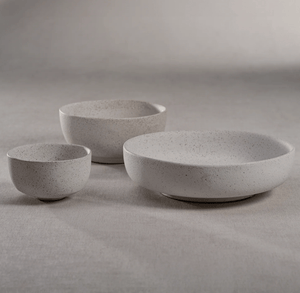 Cozumel Cove Low Ceramic Textured Bowl - The Collective Park City