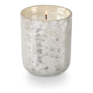 Balsam & Cedar Crackle Glass Candle - Small