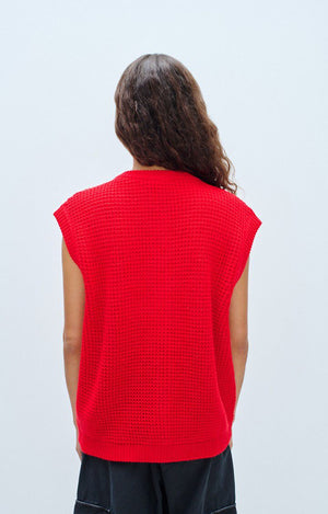 Crashway Sweater Vest - Scarlet - The Collective Park City