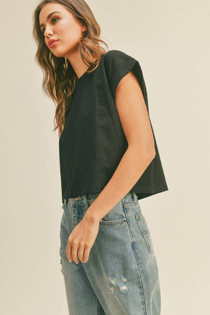 Crew Cuffed Sleeve Tee - The Collective Park City