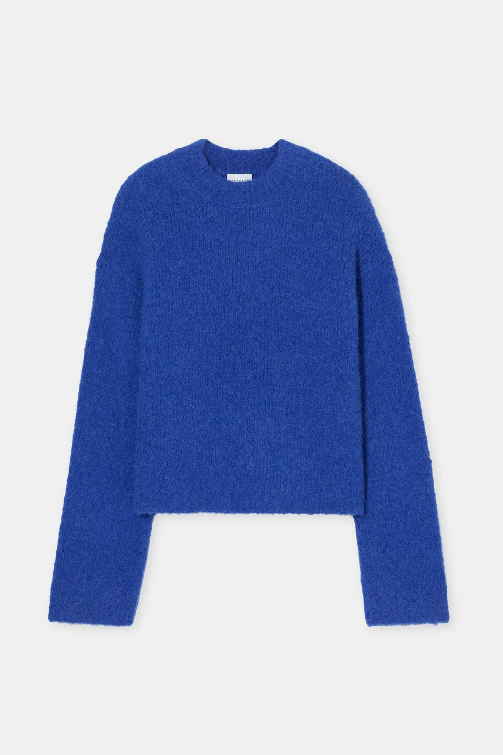 Crew - Neck Alpaca Wool Sweater - Royal Blue - The Collective Park City