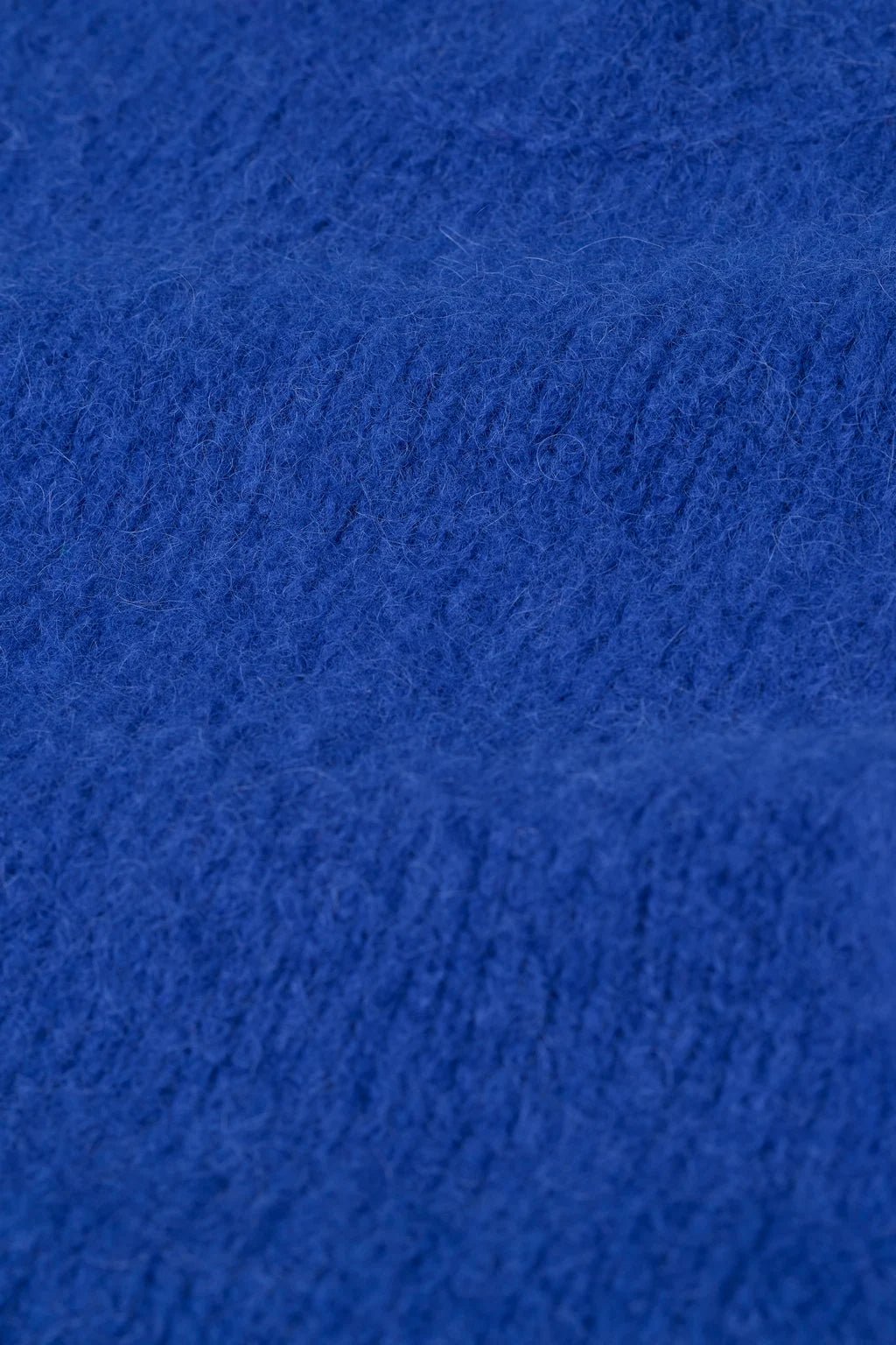 Crew - Neck Alpaca Wool Sweater - Royal Blue - The Collective Park City