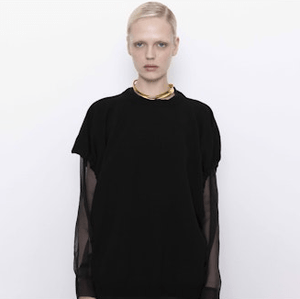 Crew Neck Knit Tee - The Collective Park City