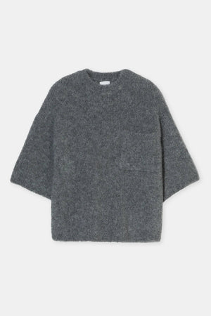 Crew - Neck Short Sleeve Alpaca Sweater - The Collective Park City