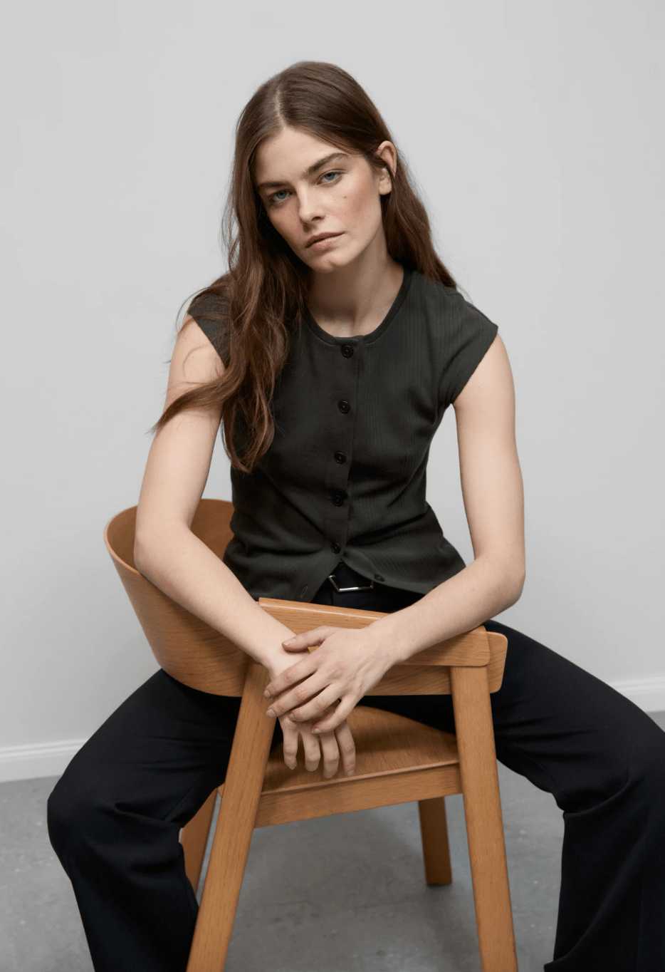 Crewneck Ribbed T-Shirt - The Collective Park City