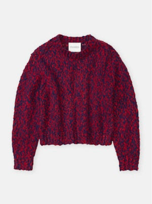 Cropped Crewneck Sweater - Red Chili Pepper - The Collective Park City