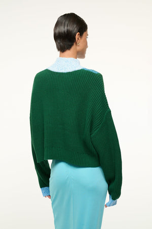 Cropped Hampton Sweater - Jungle - The Collective Park City